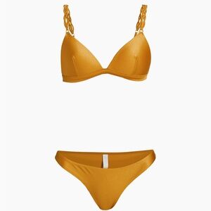 Zimmermann Gold Triangle Bikini Set